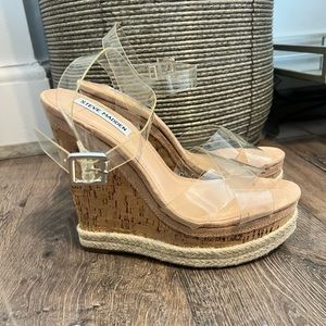 Steve Madden Clear Wedges